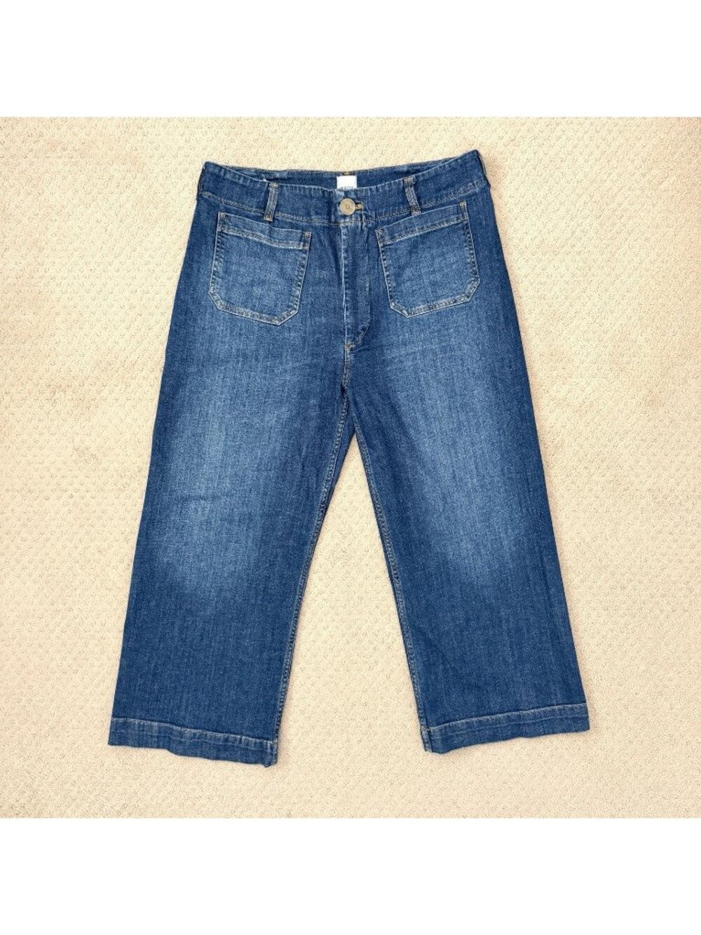 Maeve by Anthropologie The Colette Wide Leg Stretch Blue Jeans Women’s Size 16